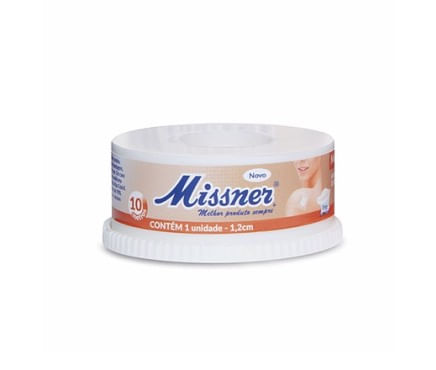Fita Microporosa Missner 1,2 cm x 10 m - Cor Bege