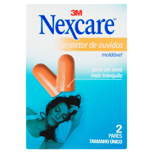 Protetor Auditivo Espuma Nexcare - com 2 Pares