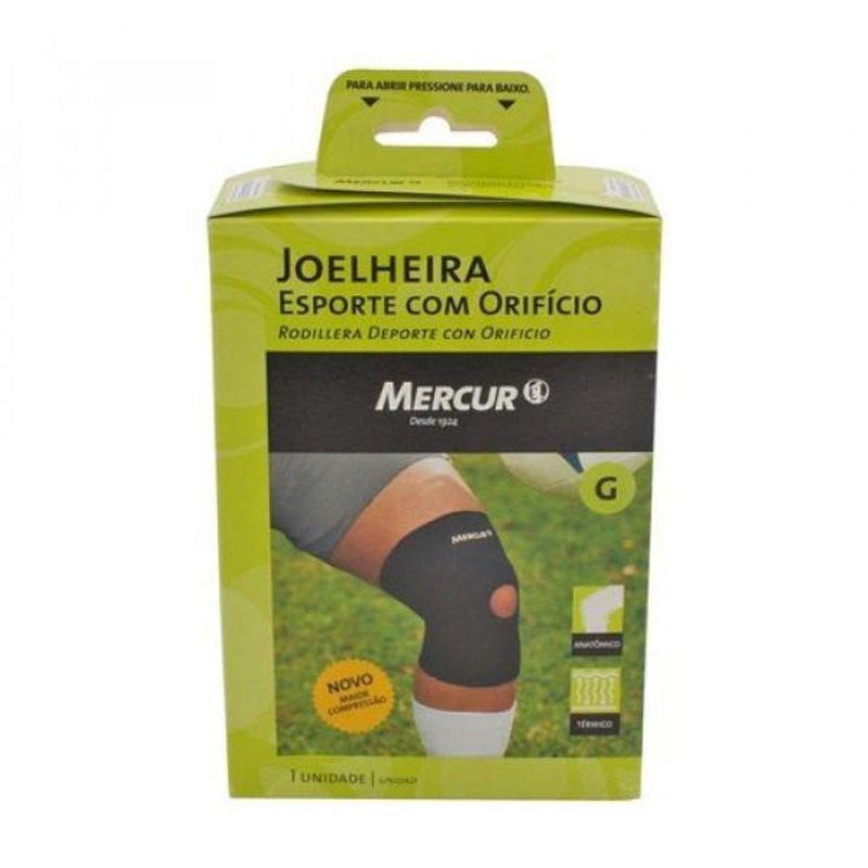 Joelheira com Orificio Mercur - Tamanho G