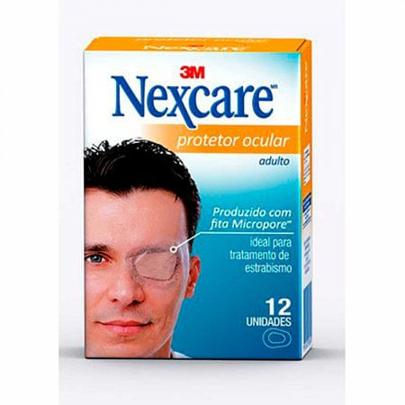 Protetor Ocular Nexcare Adulto - com 12 Unidades