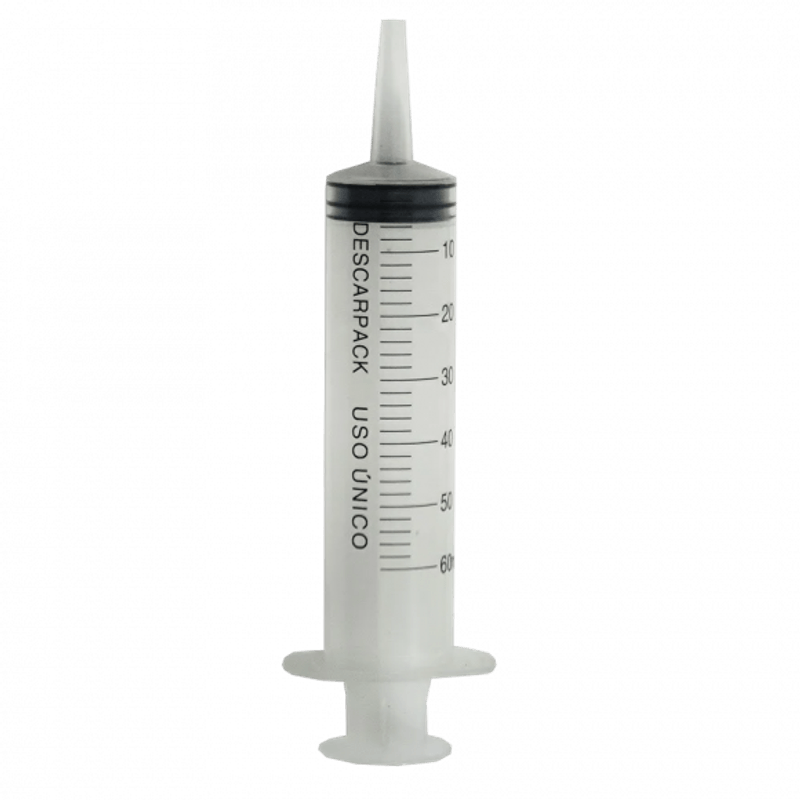 Seringa Bico Liso Central Cateter Descarpack - 60ml