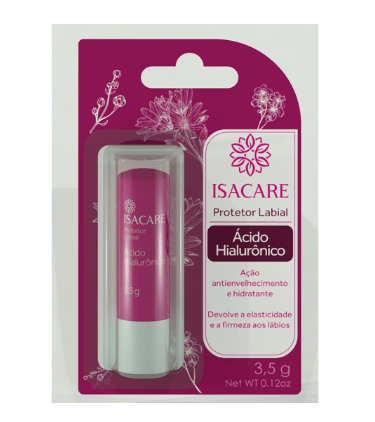 Protetor Labial Isacare com Ácido Hialurônico 3,5g