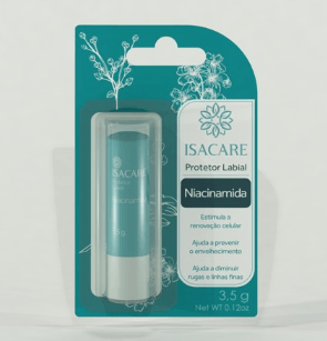 Protetor Labial Isacare com Niacinamida 3,5g
