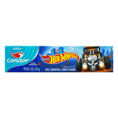 Creme de Dente Meninos Hotwheels + 6 Anos - 50g