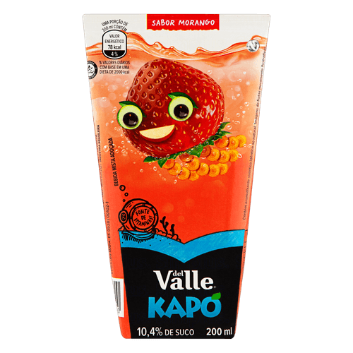 Suco Kapo Del Valle Morango - 200ml