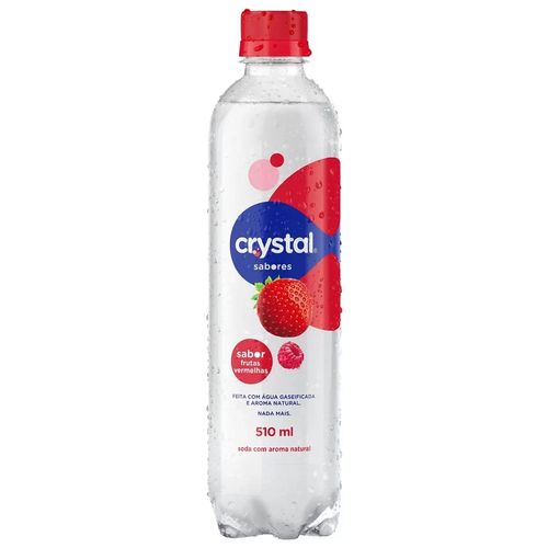 Água Aromatizada Crystal Sabor Frutas Vermelhas PET - 510ml