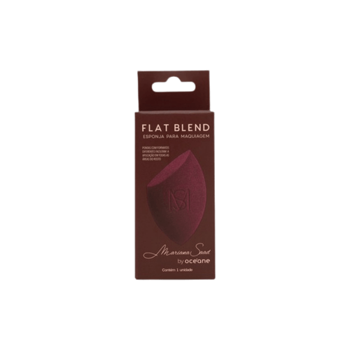 Esponja de Maquiagem Oceane Mariana Saad Flat Blend - Cor Vinho