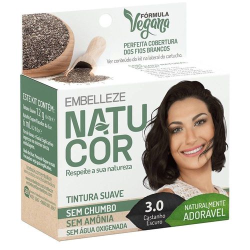 Tint Natucor - Cor 3.0 Castanho Esuro