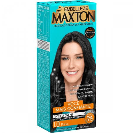 Tintura Embelezze Maxton - Cor 1.0 Preto