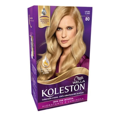 Tinta Wella Koleston - Tom 80 Louro Claro