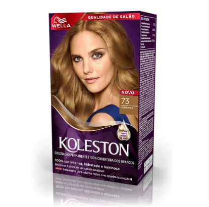 Tinta Wella Koleston - Tom 73 Louro Avelã