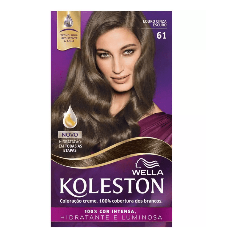 Tinta Wella Koleston -  61 Louro Cinza Escuro