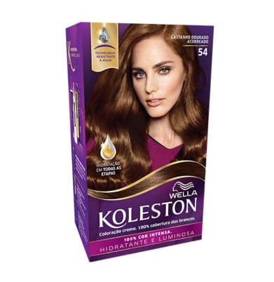 Tinta Wella Koleston -Tom 54 Castanho Dourado