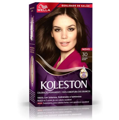 Tinta Wella Koleston - Tom 3/0 Castanho Escuro