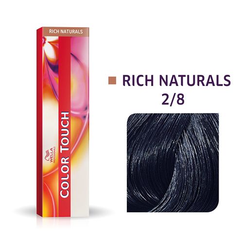 Tintura Wella Color Touch - Tom 2/8 Preto Azul