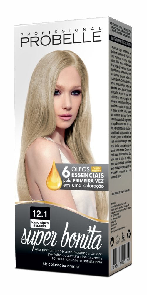 Kit Coloração Probelle Super Bonita - Tom 12.1