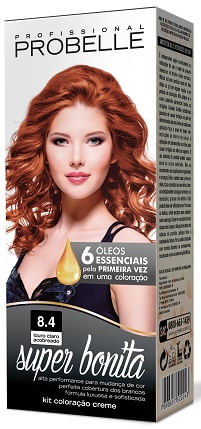 Kit Coloração Probelle Super Bonita - Tom 8.4
