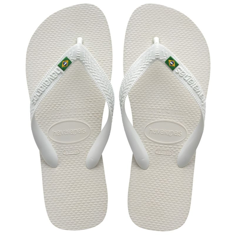 Chinelo Havaianas Brasil Branco - Nº 37/38