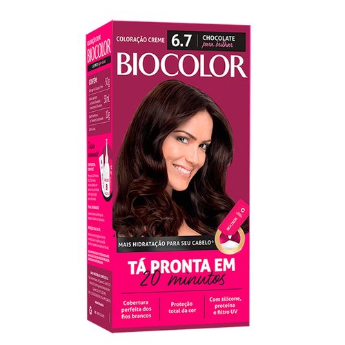 Tintura Biocolor - Tom Marrom Natural Irresistente 6.7