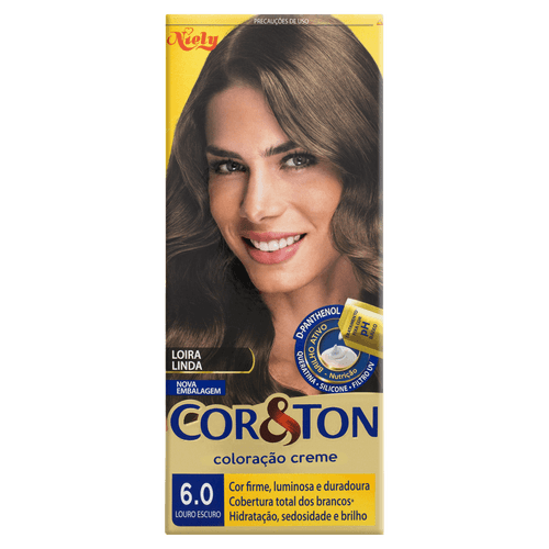 Tintura Niely Cor&Ton - Tom 6.0 Louro Escuro