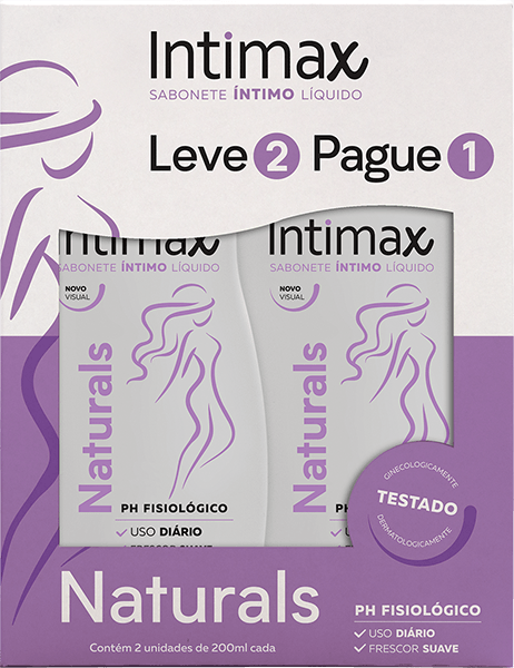 Sabonete Líquido Íntimo Intimax Naturals 200ml Leve 2 Pague 1