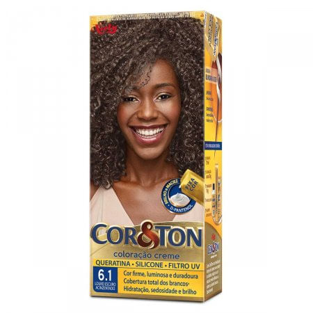Tintura Wella Cor&Ton - Tom 6.1 Luro Escuro Acinzentado