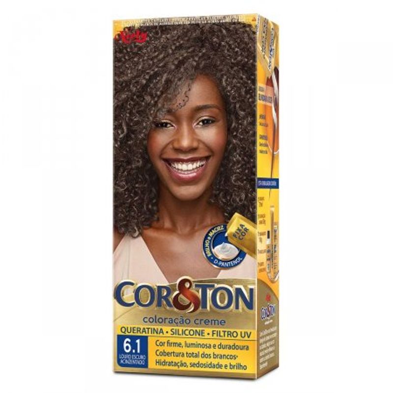 Tintura Wella Cor&Ton - Tom 6.1 Luro Escuro Acinzentado