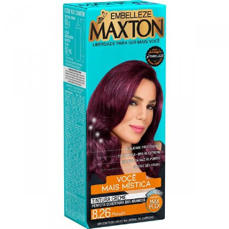 Tintura Embelleze Maxton - Tom 8.26 Ruiva Mística Marsala
