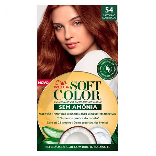 Tintura Wella Soft Color - Tom 5.4 Castanho Acobreado