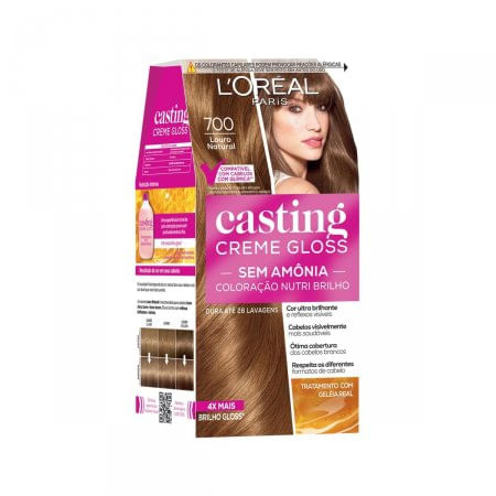 Tintura L'oreal Casting  - Tom 700 Louro Natural
