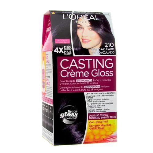 Tintura L'oreal Casting - Tom 210 Preto Azulado