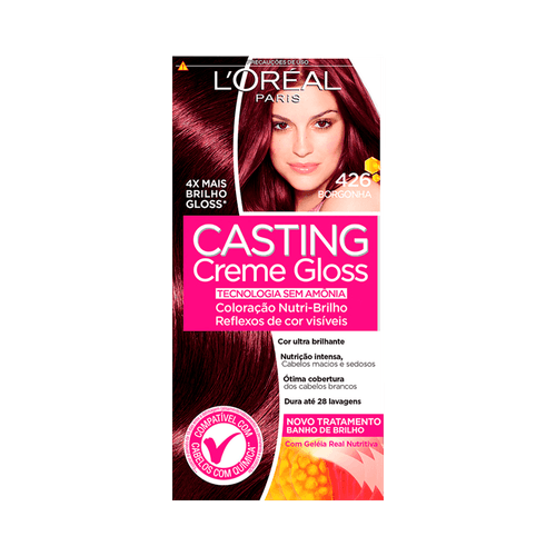 Tintura L'oreal Casting - Tom 426 Borgonha