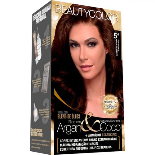 Tintura BeautyColor - Tom 5.4 Castanho Claro Acobreado