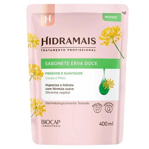 Sabonete Líquido Hidramais Erva Doce Refil - 400ml
