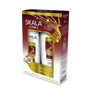 Kit Shampoo + Condicionador Skala 12 em 1 Restauração 325ml