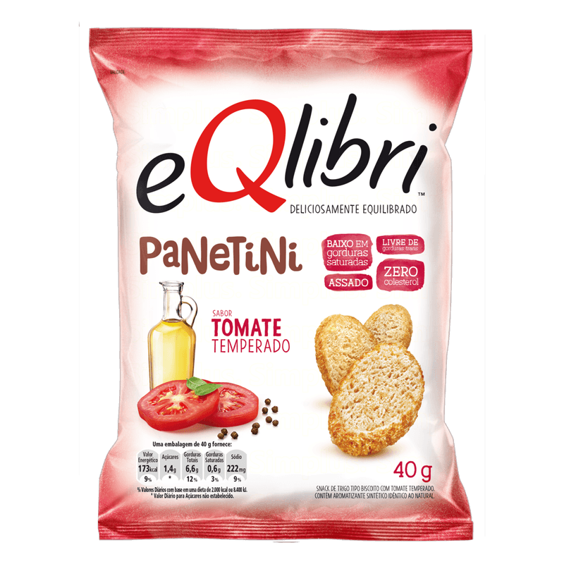 Snack Eqlibri Tomate Temperado Panetini - 40g