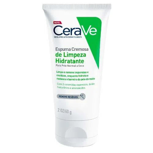 Espuma Cremosa de Limpeza Hidratante Cerave sem Perfume - 60g