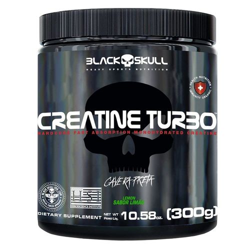 Creatina Turbo Black Skull Limão 300g