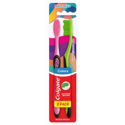 Escovca Dental Colgate Colors - com 2 Unidades