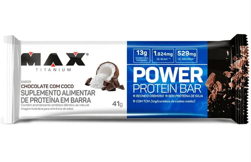 Barra de Proteína Power Protein Sabor  Chocolate e Coco - 41g
