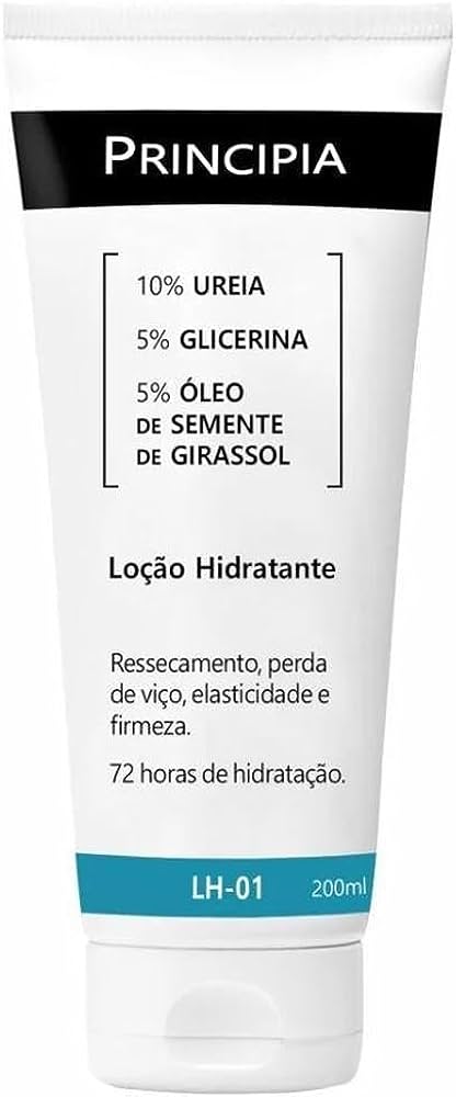 Loção Hidratante 10%Uréia + 5%Glicerina + 5%Óleo de Semente de Girassol Principia LH-01 - 200ml