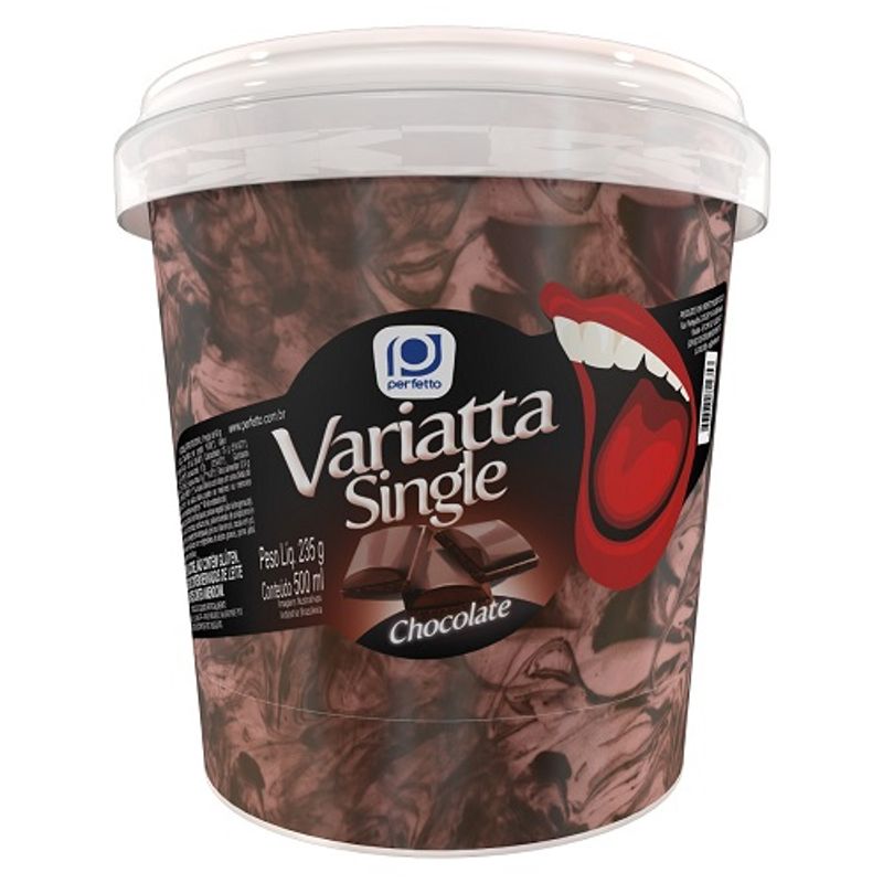 Sorvete Perfetto Variatta Single Chocolate - 500ml