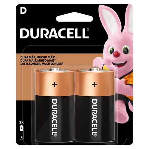 Pilha Duracell Alcalina com 2 unidades - Grande