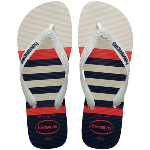 Chinelo Havaianas Top Nautical Branco/Marinho - 37/38