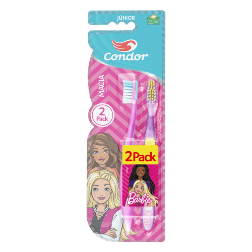 Escova Dental Condor Júnior Barbie - Leve 2 Pague 1