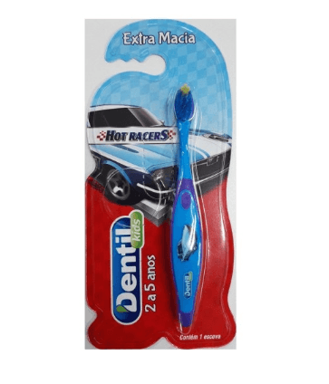 Escova Dental Infantil Dentil - Hot Racers