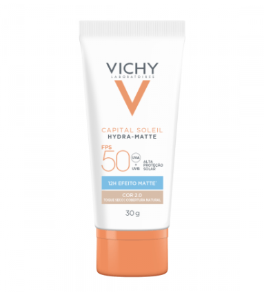 Protetor Solar Capital Soleil Hydra-Matte Vichy FPS50 Cor 2.0 - 30g