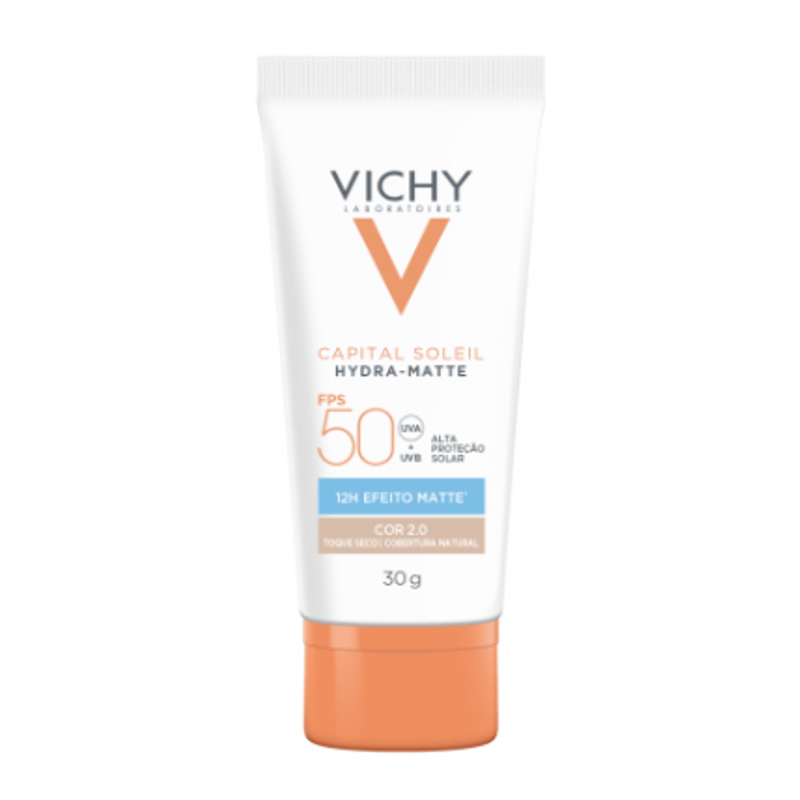 Protetor Solar Capital Soleil Hydra-Matte Vichy FPS50 Cor 2.0 30g