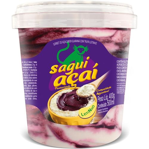 Açaí Sagui Pote 500ml - Perfetto