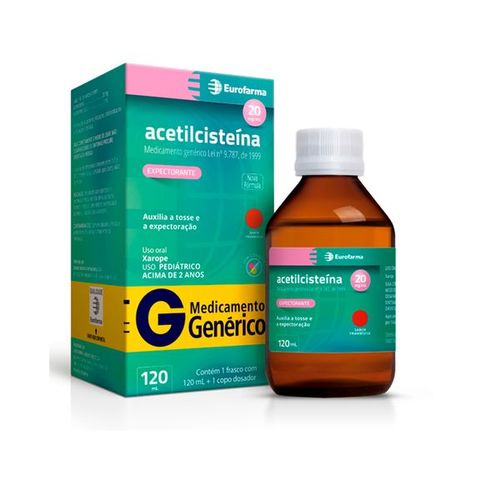 Acetilcisteína Xarope Infantil 120ml - Eurofarma Genérico